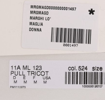 MARGHI LO' Blue 100% Lana Wool Blouse Top MARGHI LO'