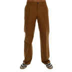 Dolce & Gabbana Brown Stretch Cotton Pants