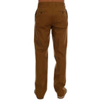 Dolce & Gabbana Brown Stretch Cotton Pants