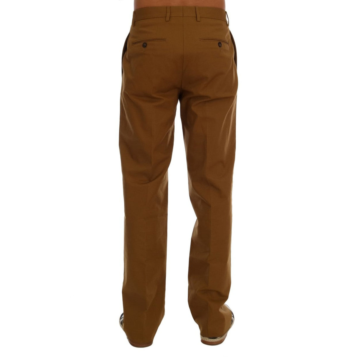 Dolce & Gabbana Brown Stretch Cotton Pants