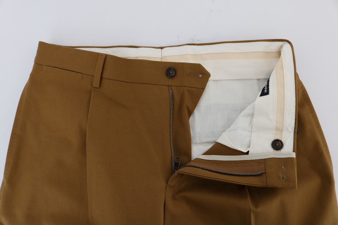 Dolce & Gabbana Brown Stretch Cotton Pants Dolce & Gabbana