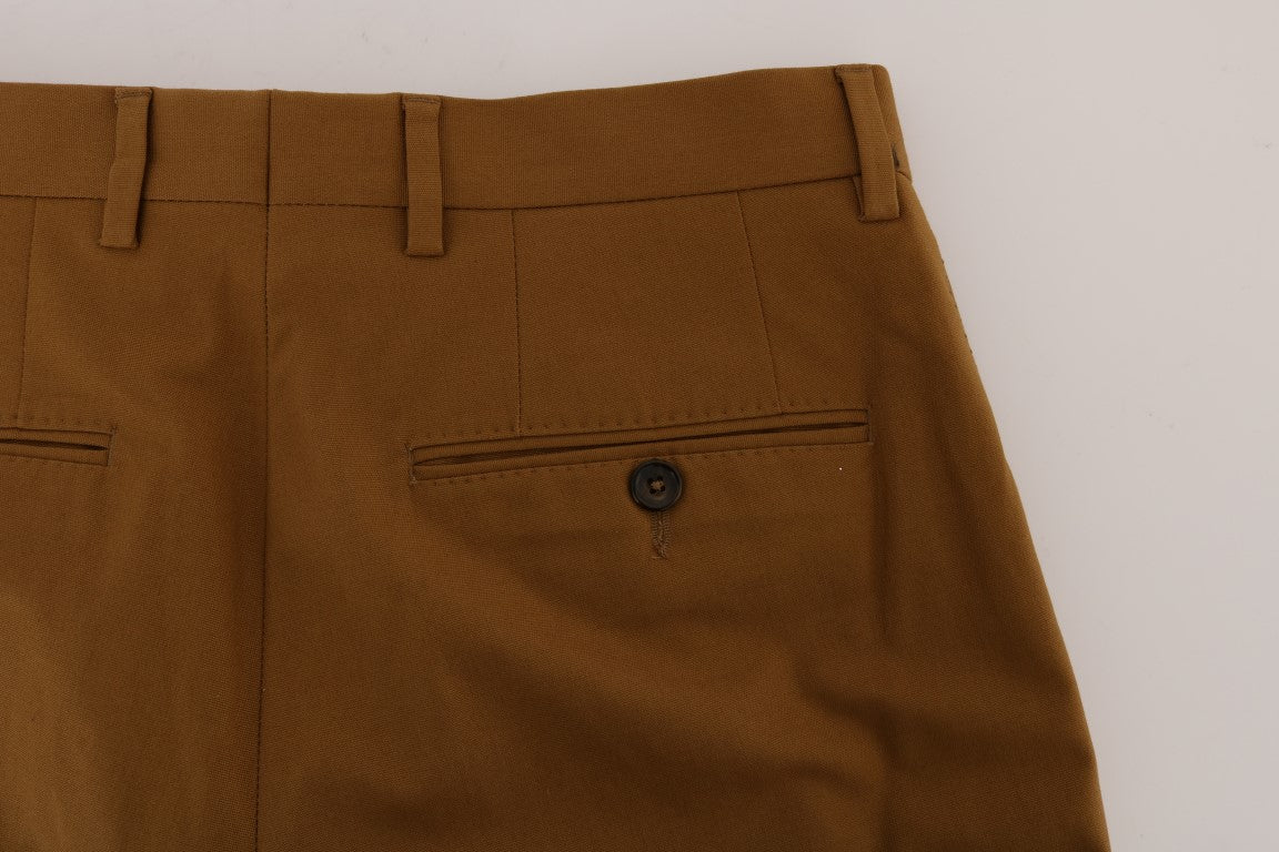 Dolce & Gabbana Brown Stretch Cotton Pants Dolce & Gabbana