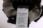 Dolce & Gabbana Gray Silk Black Lace Hair Claw