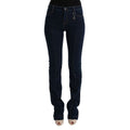 Costume National Blue Cotton Bootcut Flared Jeans