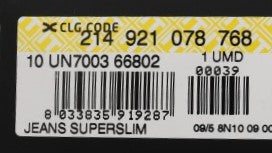 Costume National Gray Cotton Superslim Denim Jeans Costume National