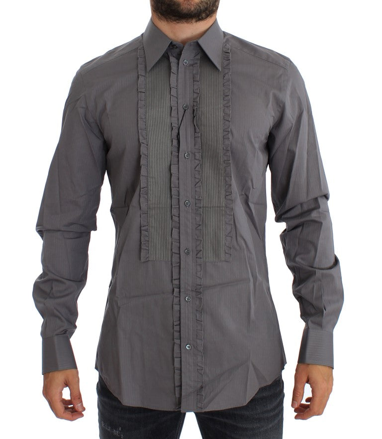 Dolce & Gabbana Purple Torero GOLD Slim Fit Dress Shirt Dolce & Gabbana