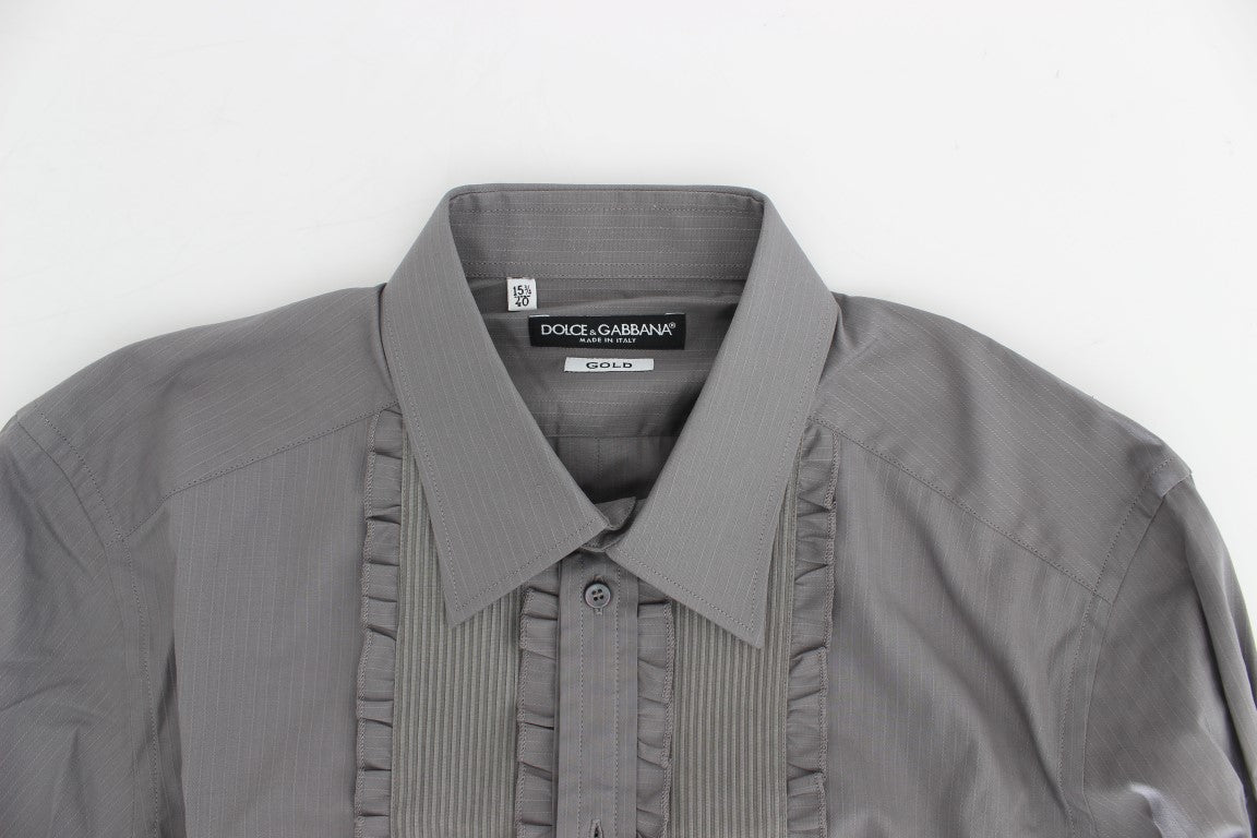 Dolce & Gabbana Purple Torero GOLD Slim Fit Dress Shirt Dolce & Gabbana