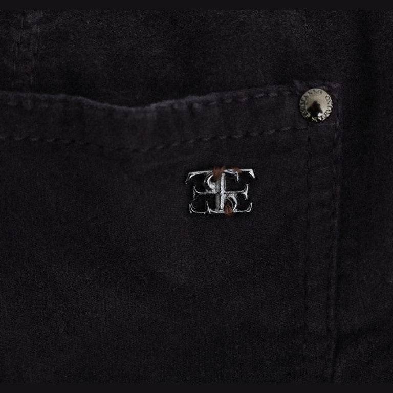 Ermanno Scervino Brown Cotton Cropped Casual Pants