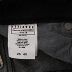 Acht Black Denim Cotton Bottoms Slim Fit Jeans