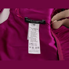 Dolce & Gabbana Pink Silk Stretch Shift Long Dress