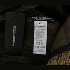 Dolce & Gabbana Black Silk Brown Fringes A-Line Dress