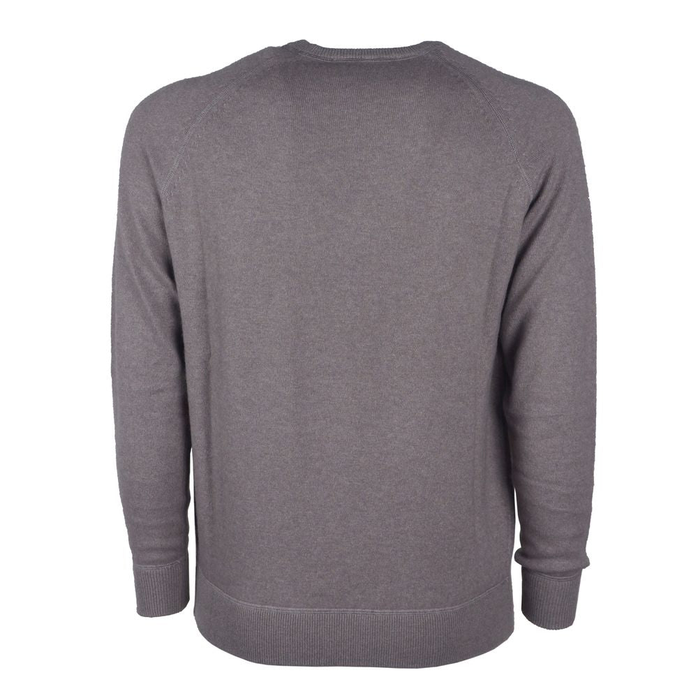 Emilio Romanelli Gray Cashmere Men Sweater Emilio Romanelli