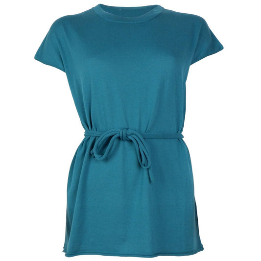 Alpha Studio Green Cotton Dress Alpha Studio