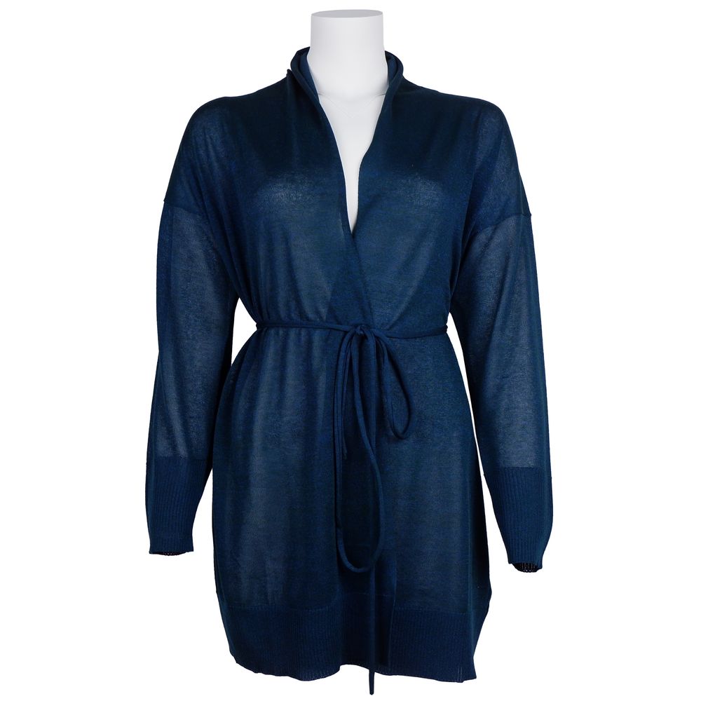 Alpha Studio Blue Viscose Dress Alpha Studio