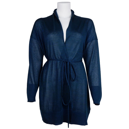 Alpha Studio Blue Viscose Dress Alpha Studio
