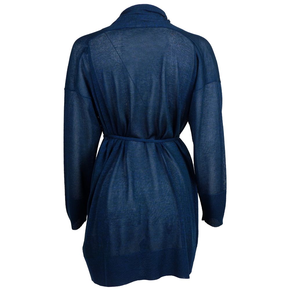 Alpha Studio Blue Viscose Dress Alpha Studio