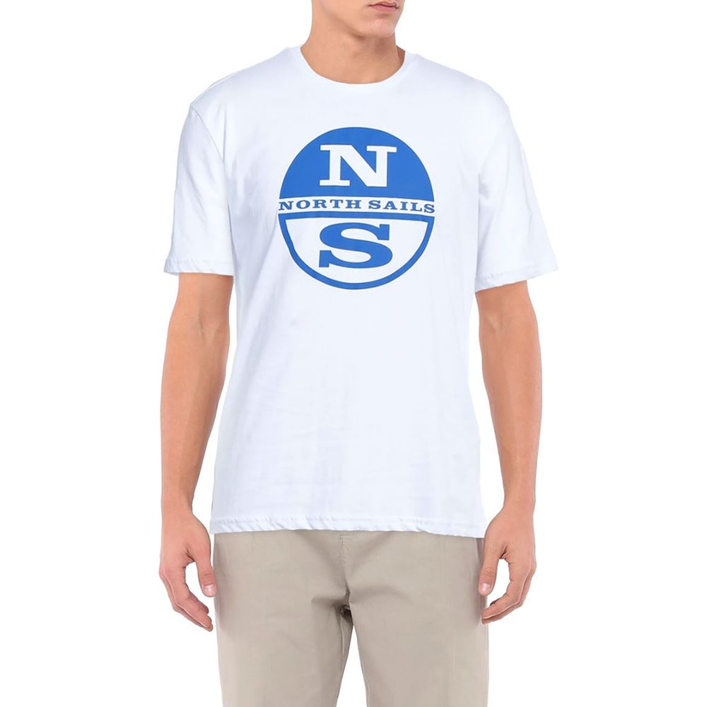 North Sails Crisp White Logo Cotton T-Shirt North Sails