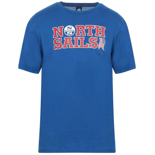 North Sails Light Blue Cotton Men T-Shirt North Sails
