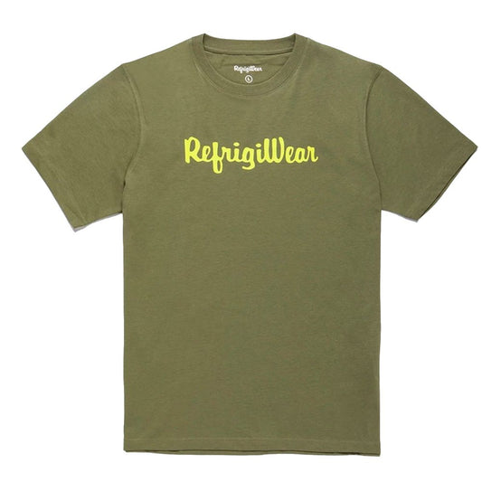 Refrigiwear Army Cotton Tee with Contrast Logo Refrigiwear