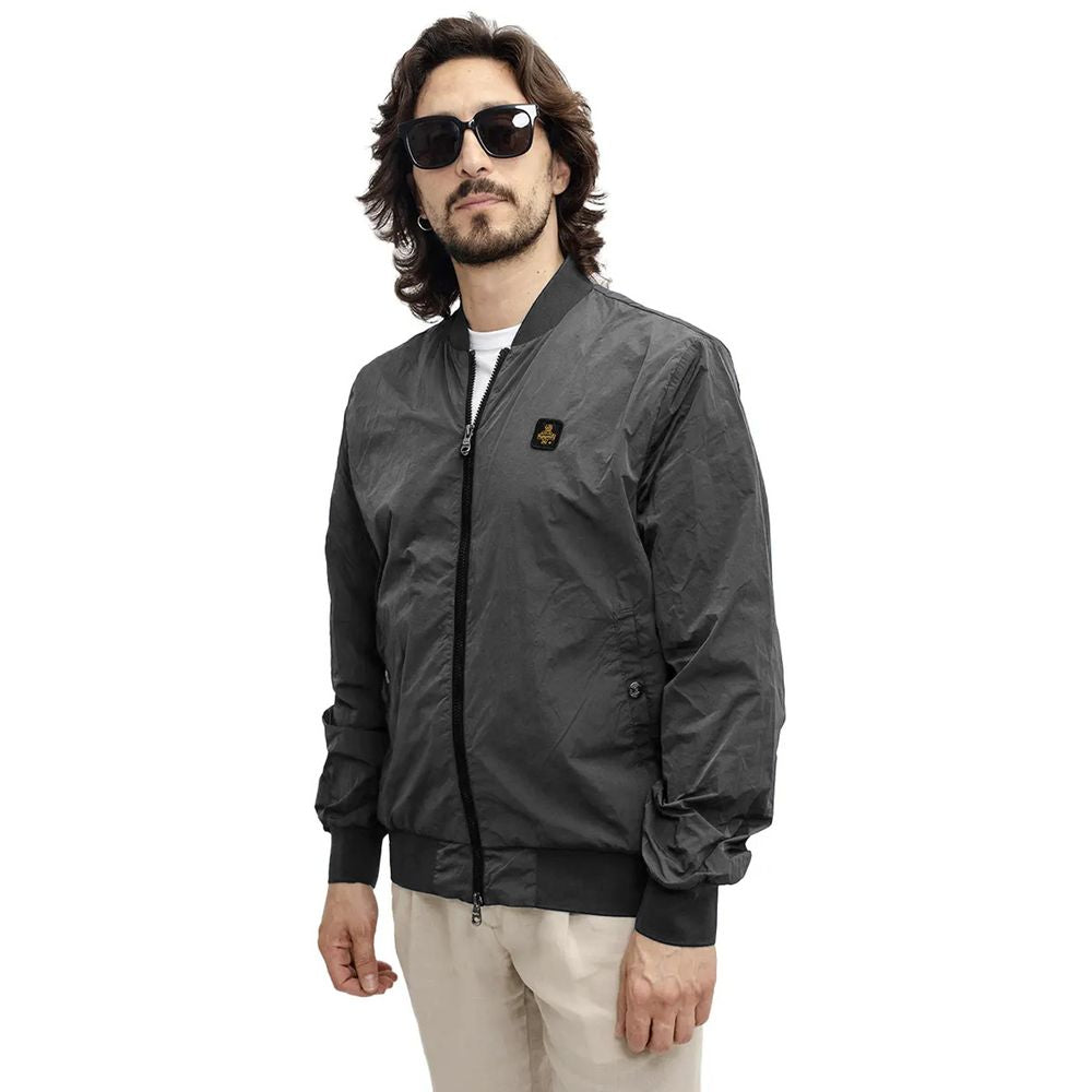 Refrigiwear Chic Garment-Dyed Bomber Jacket Refrigiwear
