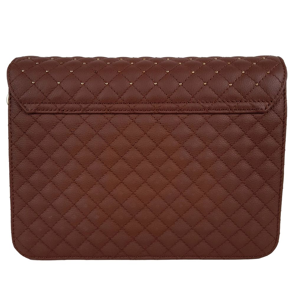 Baldinini Trend Brown Calfskin Women Crossbody Bag Baldinini Trend