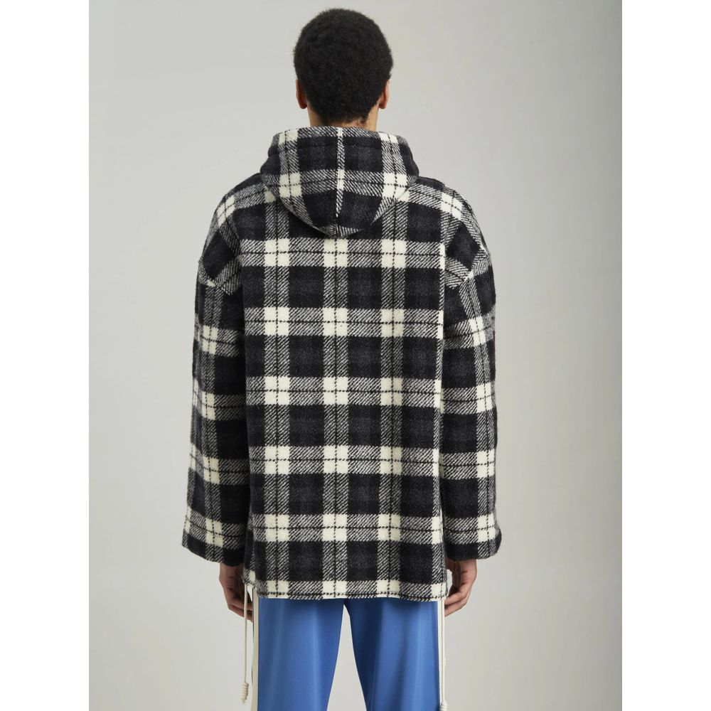 Palm Angels Black Cashmere Men Sweater Jacket Palm Angels