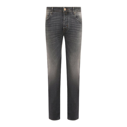 Jacob Cohen Sleek Gray Stretch Cotton Regular Fit Jeans Jacob Cohen
