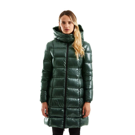 Refrigiwear Green Polyester Women Jacket Refrigiwear