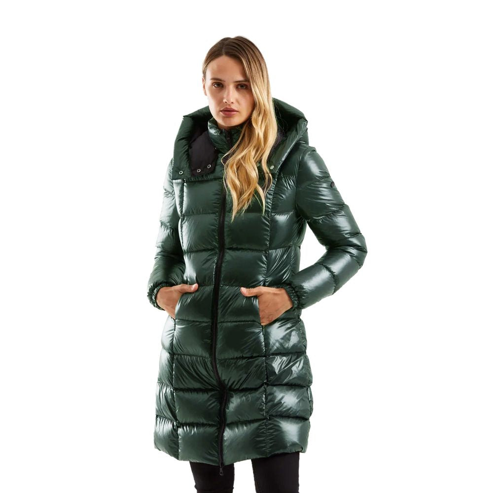 Refrigiwear Green Polyester Women Jacket Refrigiwear