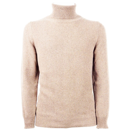 Emilio Romanelli Beige Cashmere Men Sweater Emilio Romanelli
