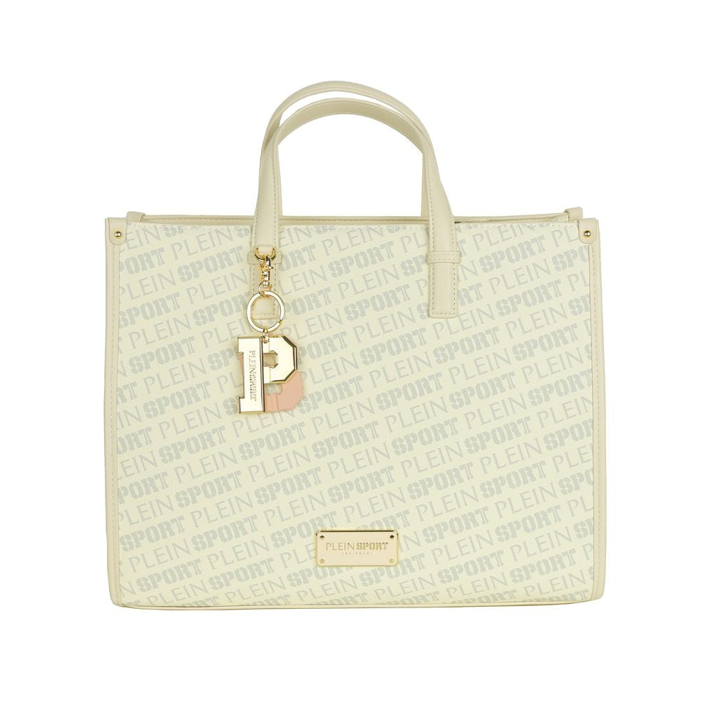 Plein Sport White Polyamide Women Shoulder Bag Plein Sport