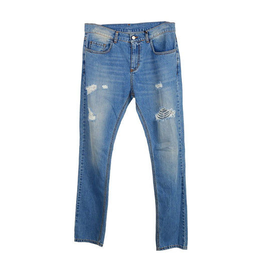 Comme Des Fuckdown Blue Cotton Men's Jeans Comme Des Fuckdown