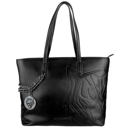 Plein Sport Black Polyethylene Women Shoulder Bag Plein Sport