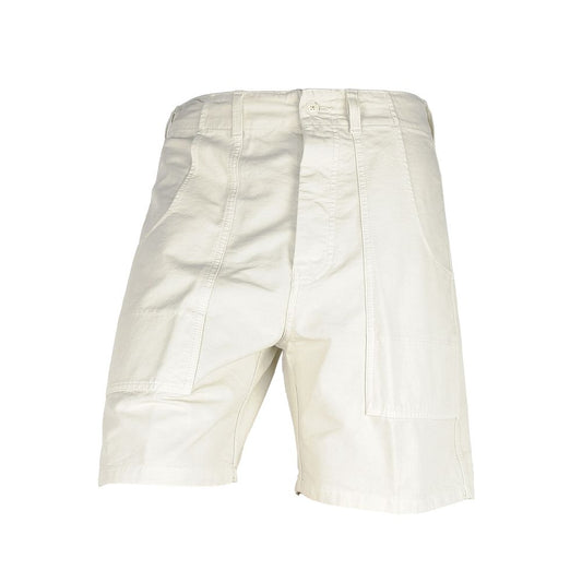 Don The Fuller White Cotton Men's Bermuda Short Don The Fuller