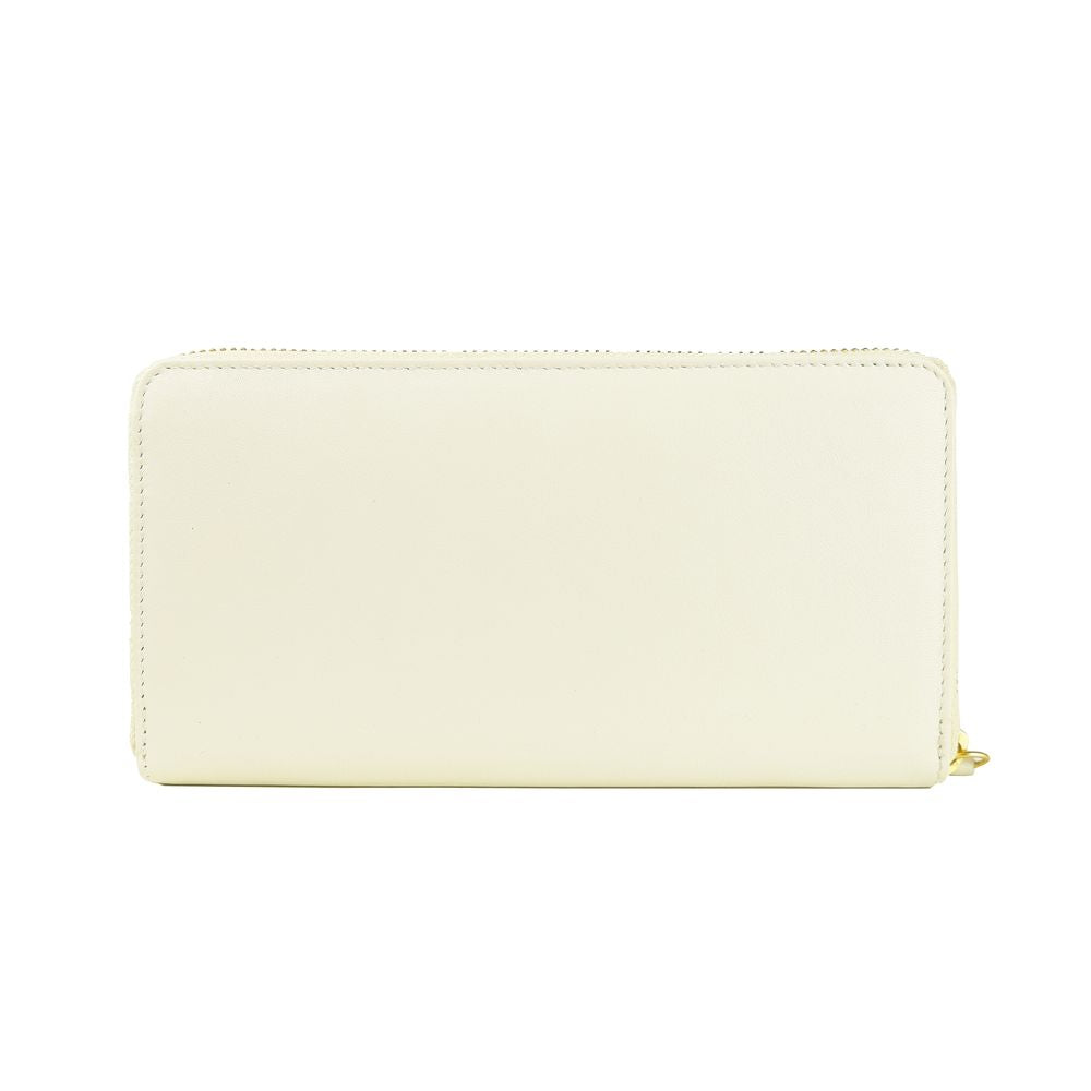 Cavalli Class White Calfskin Women Wallet Cavalli Class