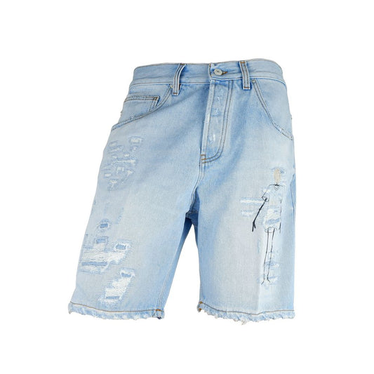 Don The Fuller Blue Cotton Men's Bermuda Shorts Don The Fuller