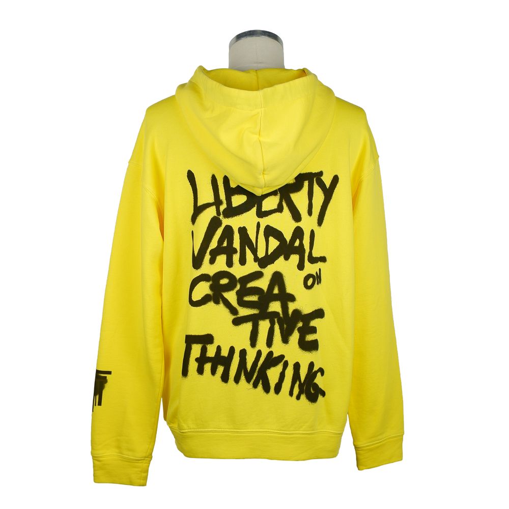 Diego Venturino Yellow Cotton Men's Sweater Diego Venturino