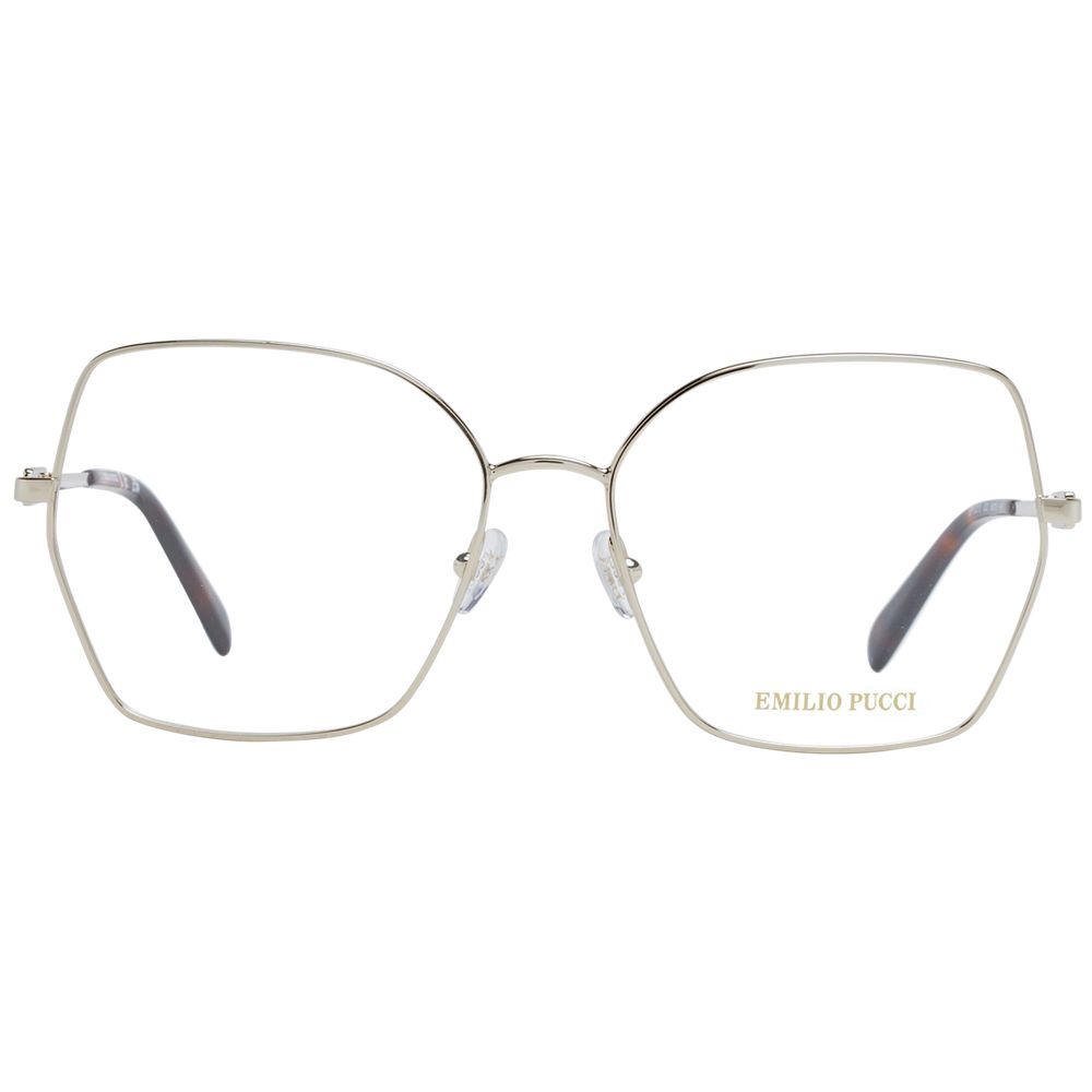 Emilio Pucci Gold Metal Glasses Frames