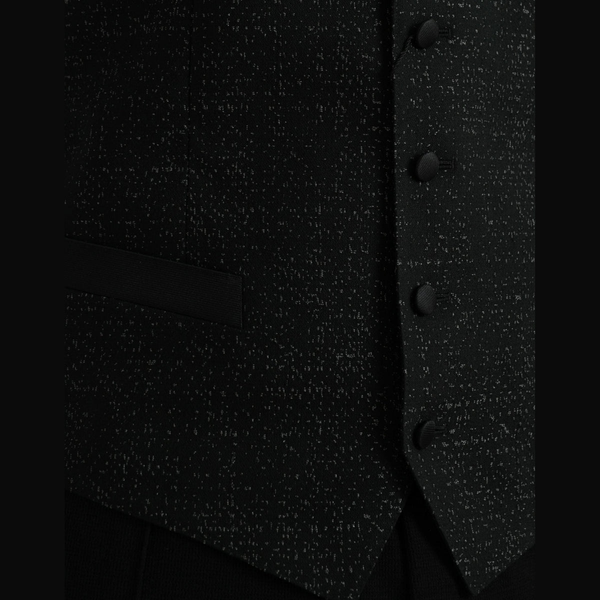 Dolce & Gabbana Black Brown Silk Waistcoat Dress Formal Vest