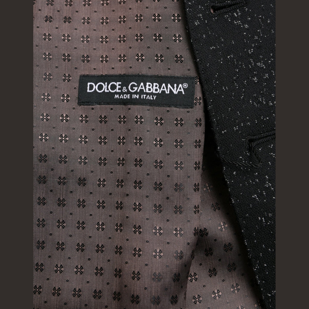 Dolce & Gabbana Black Brown Silk Waistcoat Dress Formal Vest