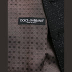 Dolce & Gabbana Black Brown Silk Waistcoat Dress Formal Vest