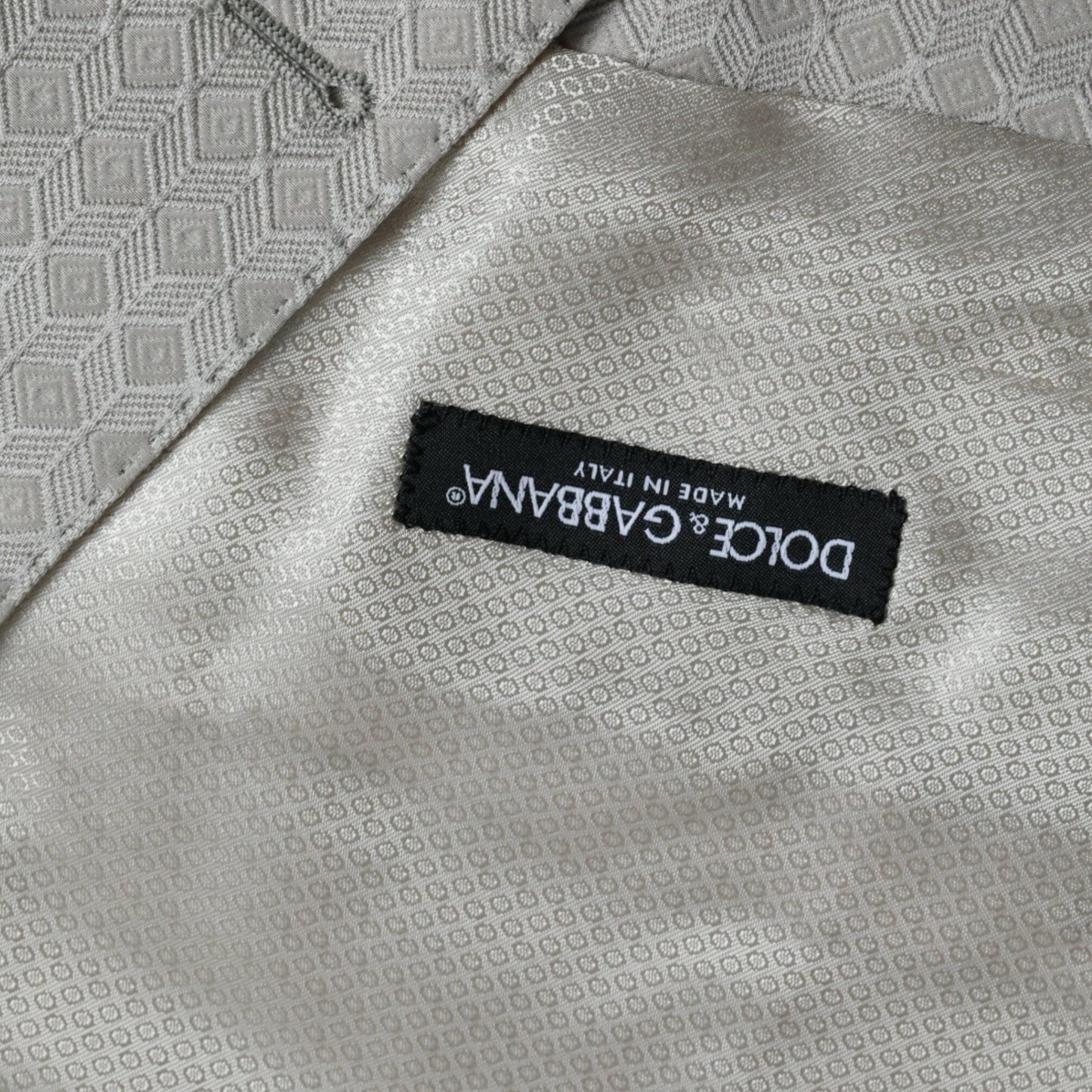 Dolce & Gabbana Off White Cotton Waistcoat Dress Formal Vest Dolce & Gabbana