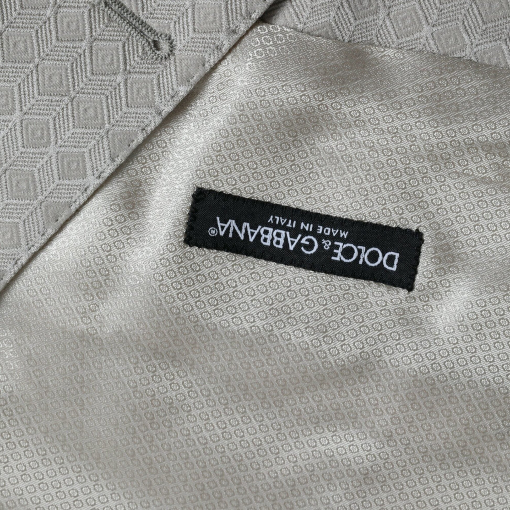 Dolce & Gabbana Off White Cotton Waistcoat Dress Formal Vest Dolce & Gabbana