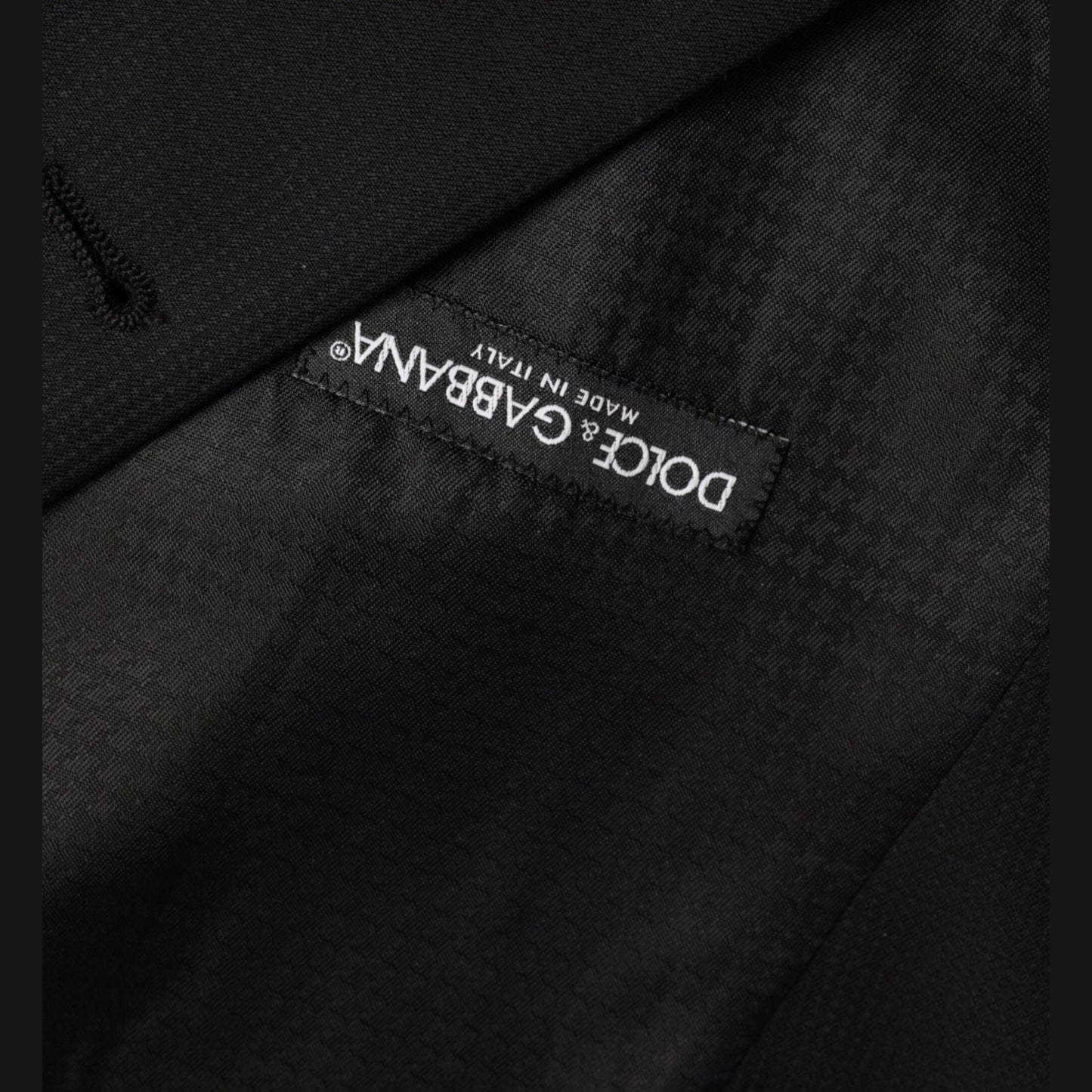 Dolce & Gabbana Black Wool Waistcoat Dress Formal Vest