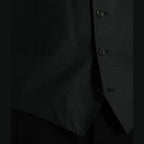 Dolce & Gabbana Black Wool Waistcoat Dress Formal Vest