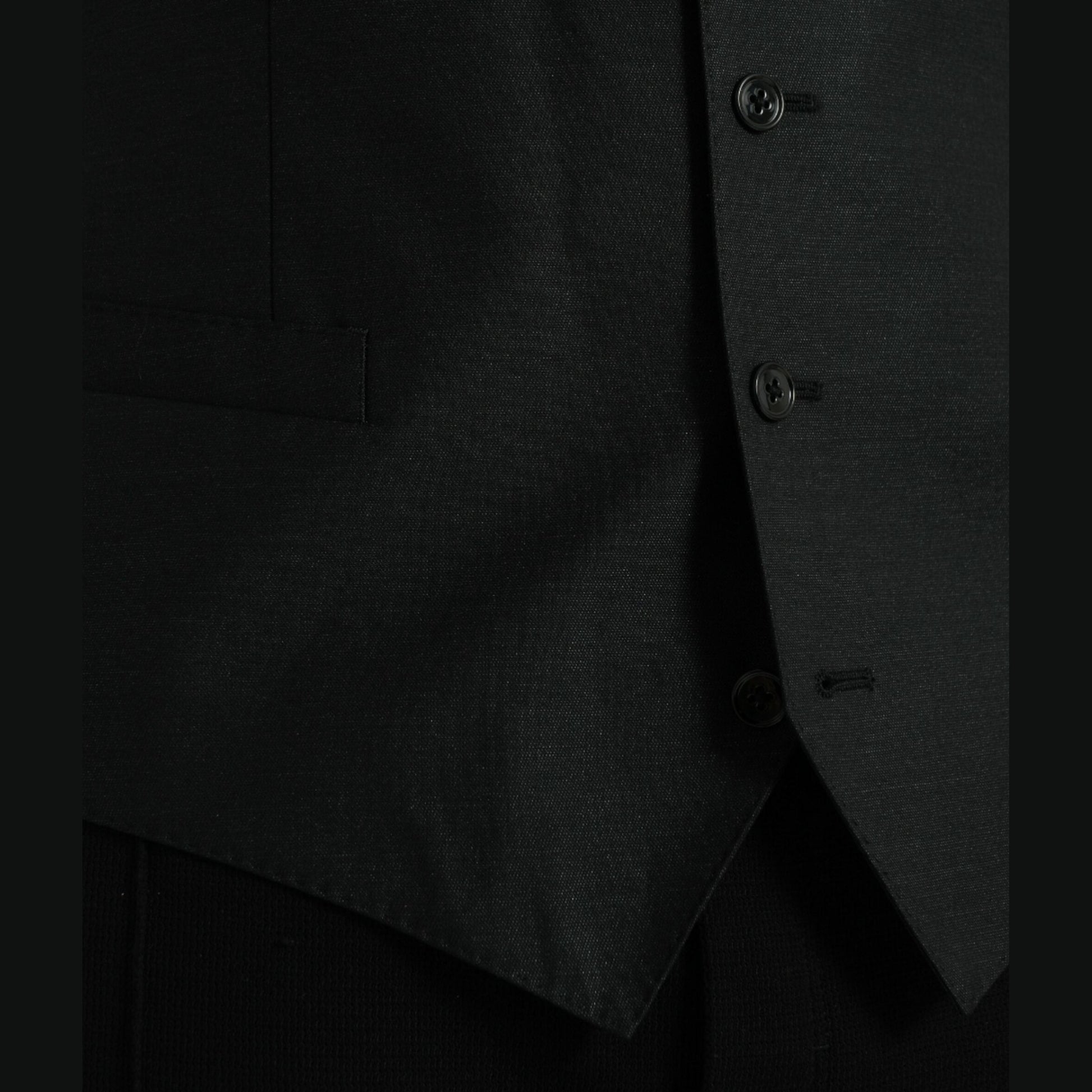 Dolce & Gabbana Black Wool Waistcoat Dress Formal Vest