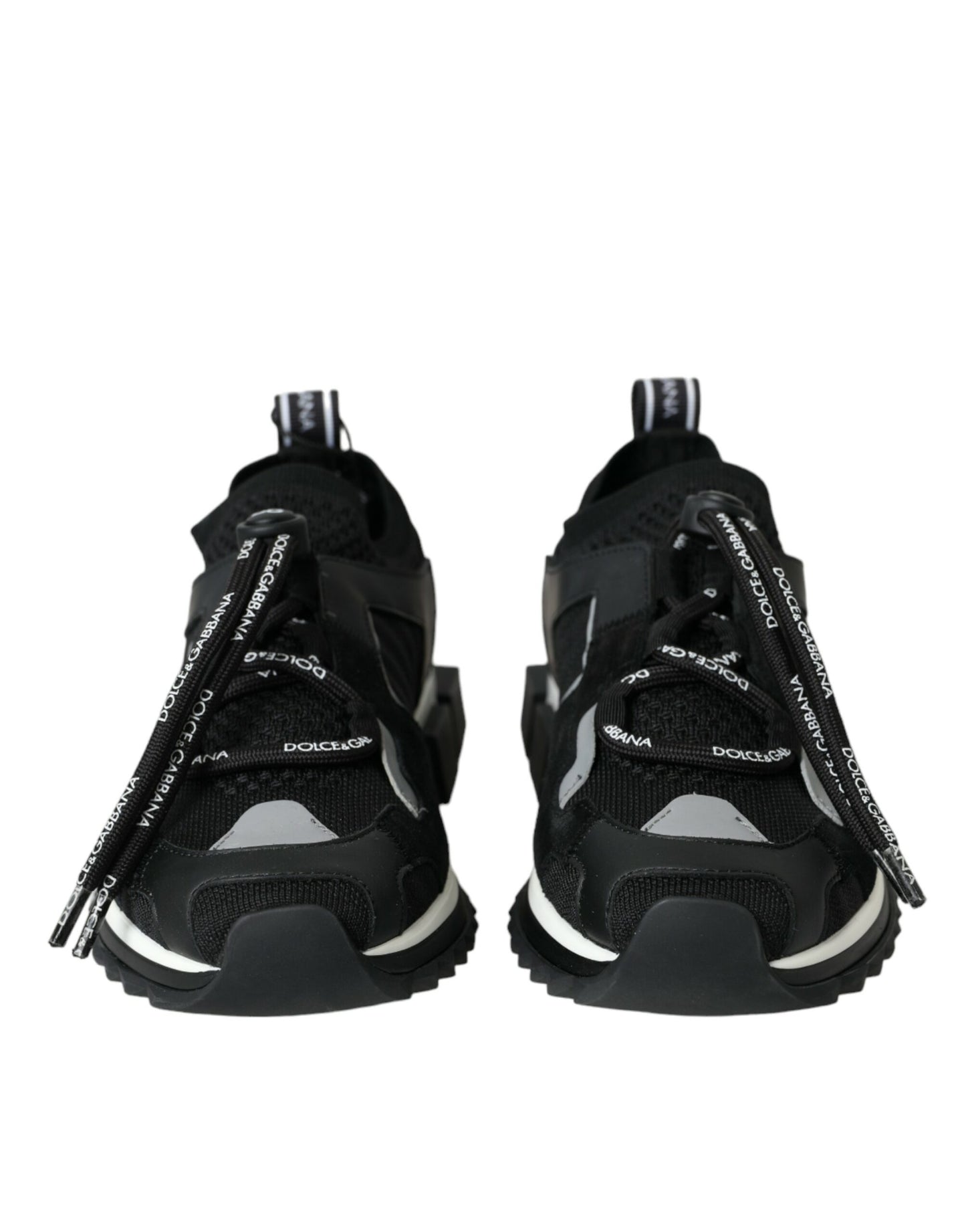 Dolce & Gabbana Black Mesh Sorrento Trekking Sneakers Shoes Dolce & Gabbana