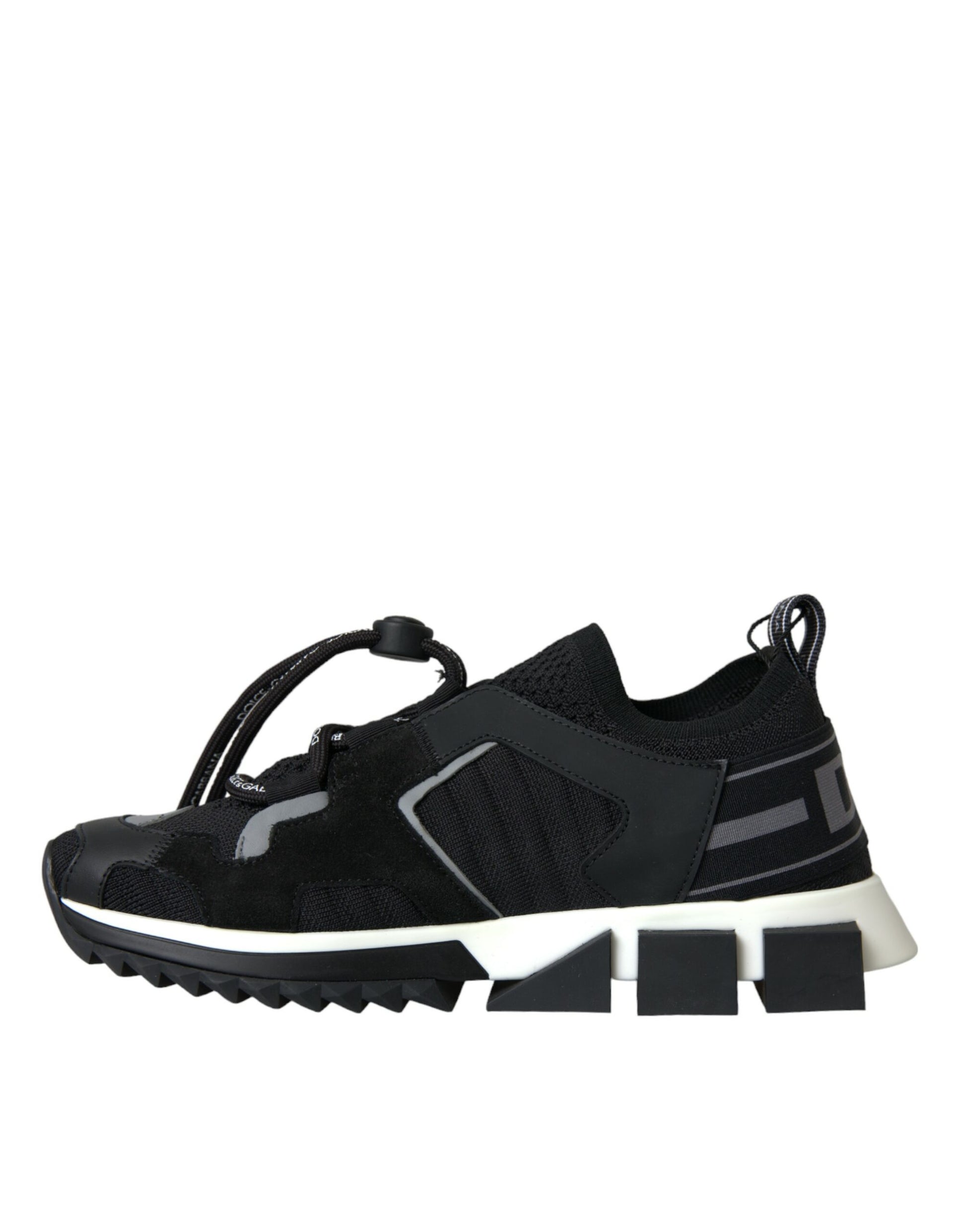 Dolce & Gabbana Black Mesh Sorrento Trekking Sneakers Shoes Dolce & Gabbana