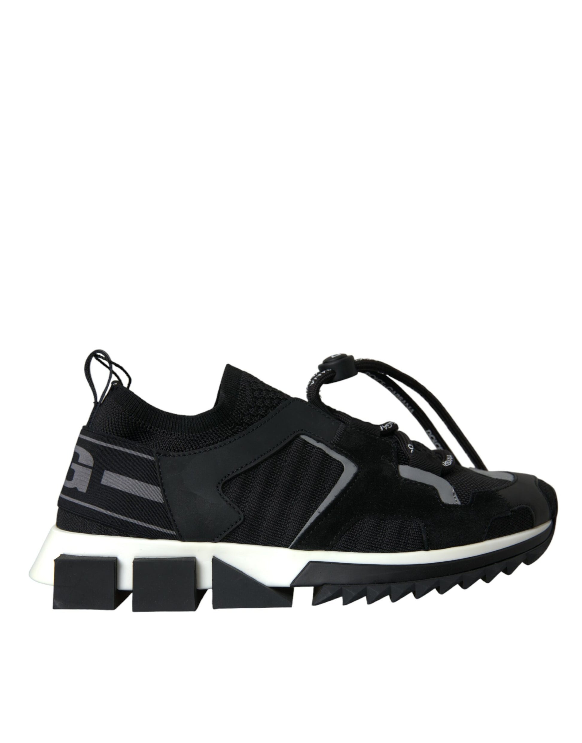 Dolce & Gabbana Black Mesh Sorrento Trekking Sneakers Shoes Dolce & Gabbana