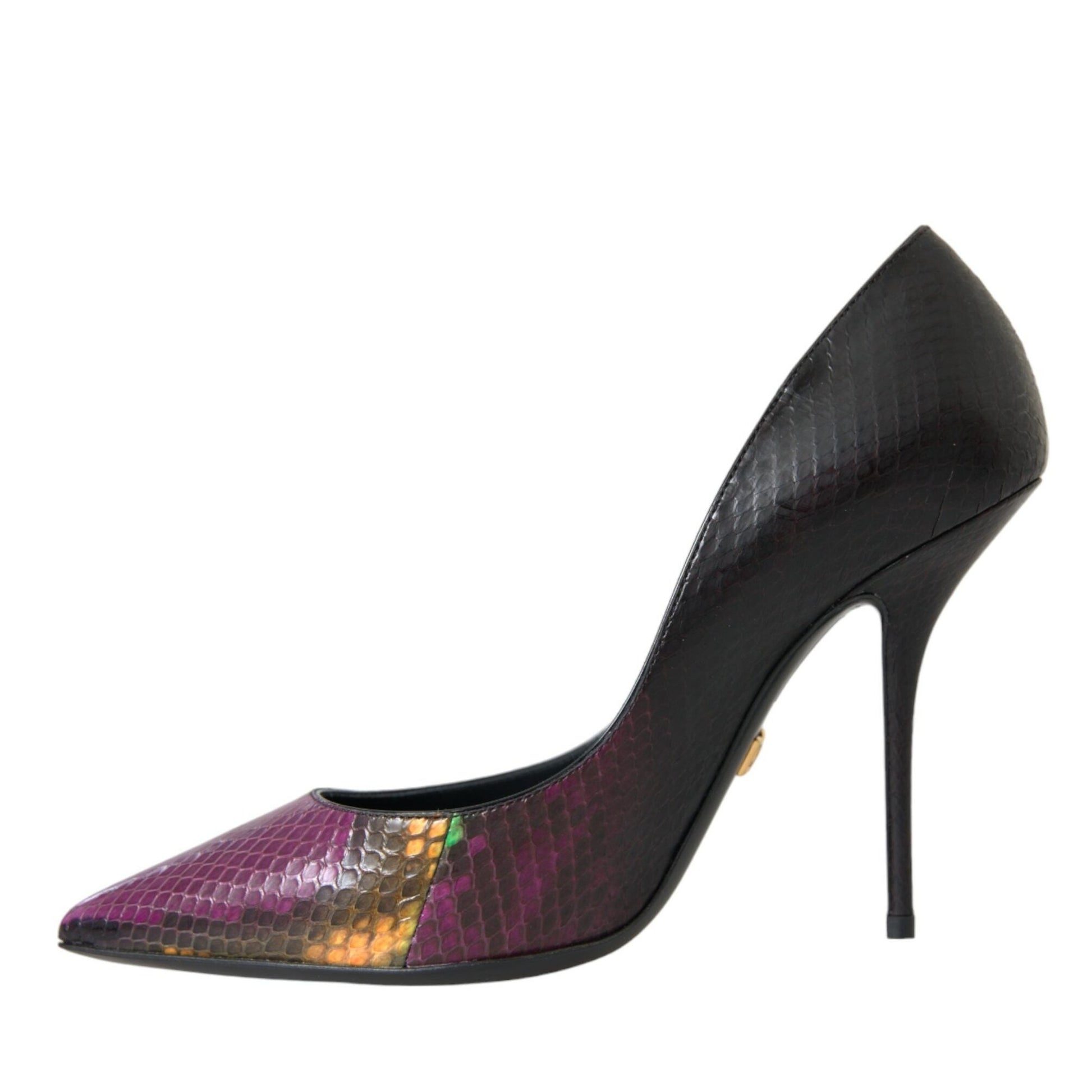 Dolce & Gabbana Multicolor Exotic Leather Heels Pumps Shoes
